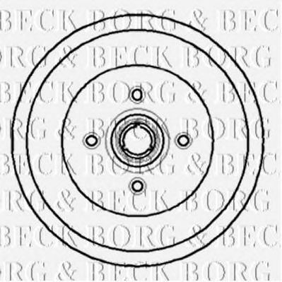 BORG & BECK bbr7066 -  Тормозной барабан